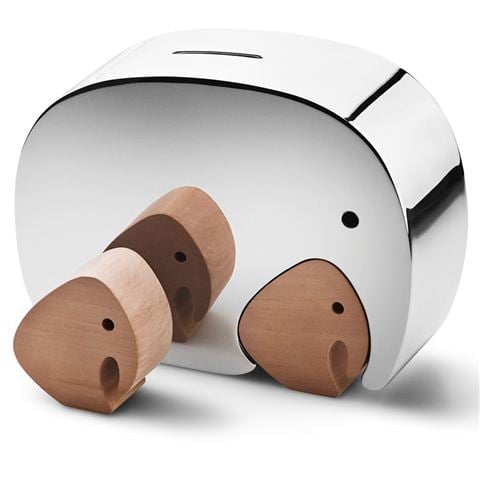 Georg Jensen - Moneyphant with Twins Money Box