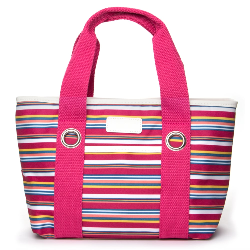 Sachi - Insulated Lunch Bag Pink Stripe