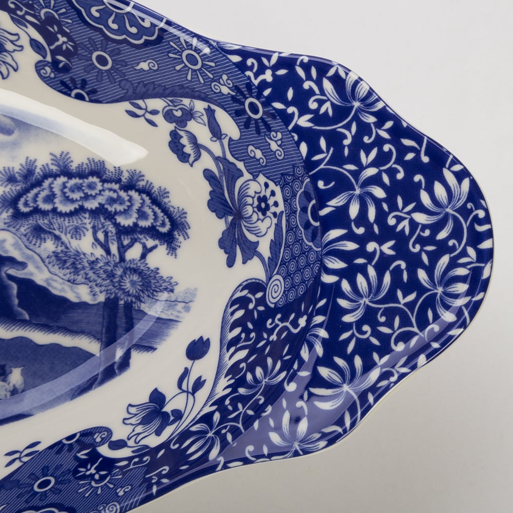 Spode Blue Italian Bread Tray Peter's of Kensington