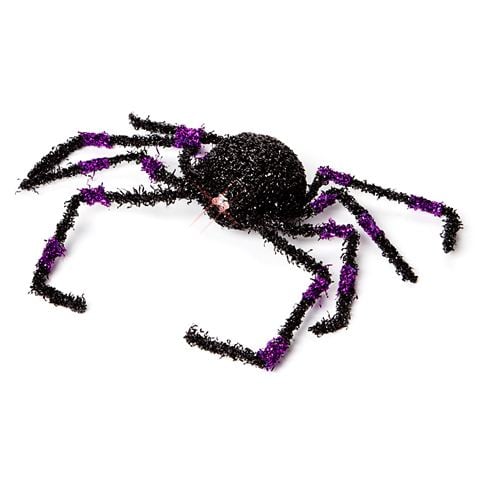 Raz Halloween - Small Spider with Blinking Eyes Purple