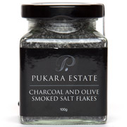Pukara Estate - Charcoal & Olive Smoked Salt Flakes 100g