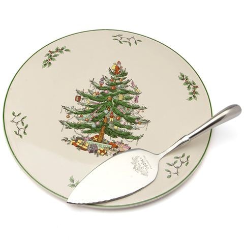 Spode - Christmas Tree Cake Plate & Server