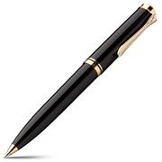 Pelikan - 600 Black Ballpoint Pen with Gold Trim