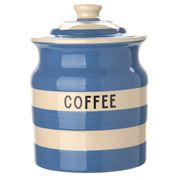 Cornishware - Coffee Storage Jar Blue 840ml