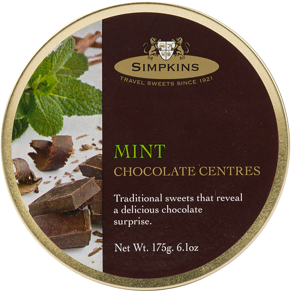 Simpkins - Mint Chocolate Centres Travel Sweets 175g | Peter's of ...