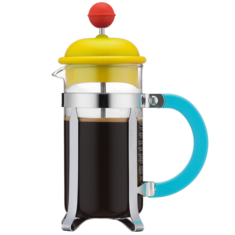 Bodum 70 Years French Coffee Press 3 Cup Yellow & Red