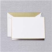 Crane & Co - Bordered Note Card Gold Set 10pce