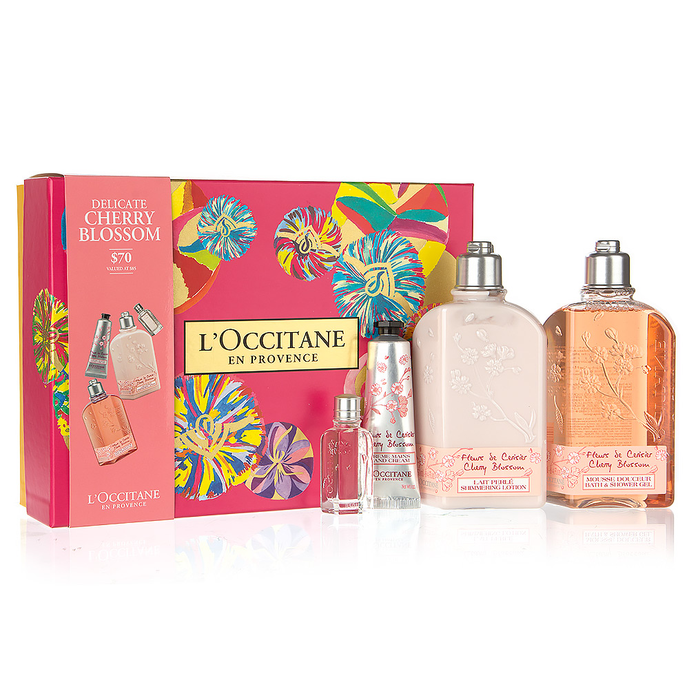 L'Occitane Delicate Cherry Blossom Collection Gift Set 4pc