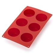 Lekue - Classic Muffin Pan Red 6 Cup