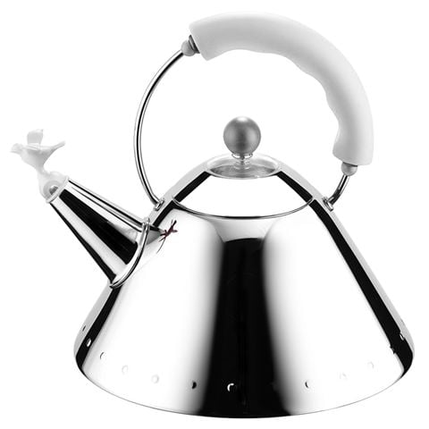 Alessi - Michael Graves Kettle with Bird Whistle White