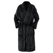 Brogo - Luxe Supersoft Micro Mink Bathrobe Large Charcoal