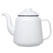 Falcon - Enamel Teapot White & Blue 1.5L