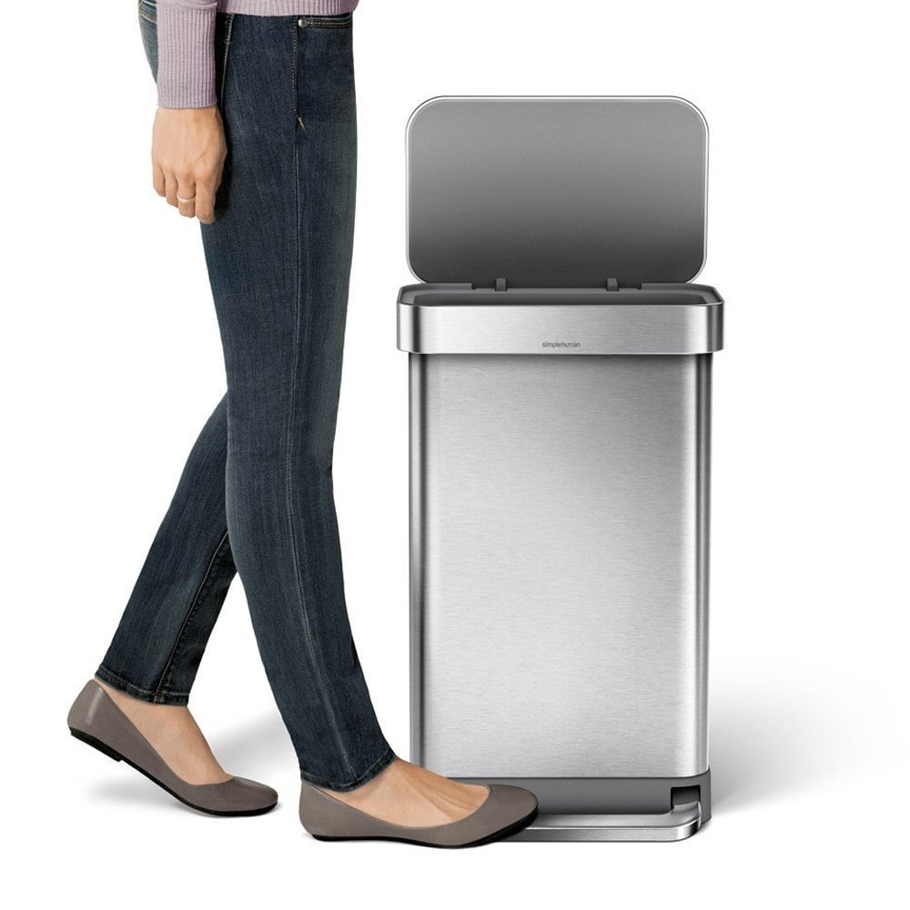 Simplehuman Rectangular Step Can Rubbish Bin 45L Peter's of Kensington
