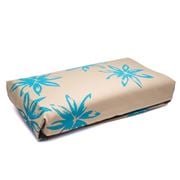 Eastbourne Art - Ironing Board Cover Aqua Flowers On Taupe