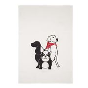Eastbourne Art - Tea Towel Three Dogs