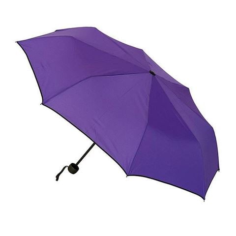 Clifton Piped Edge Mini Maxi Umbrella Purple - Peter's of Kensington