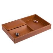 Redd Leather - Open Leather Tray Cognac