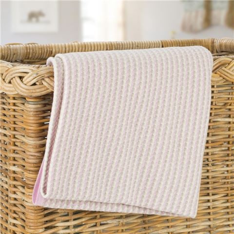Otto&Spike - Nannas Knots Cot Blanket Pink