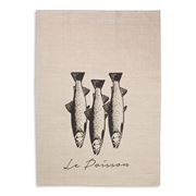 Eastbourne Art - Fish Le Poisson Tea Towel