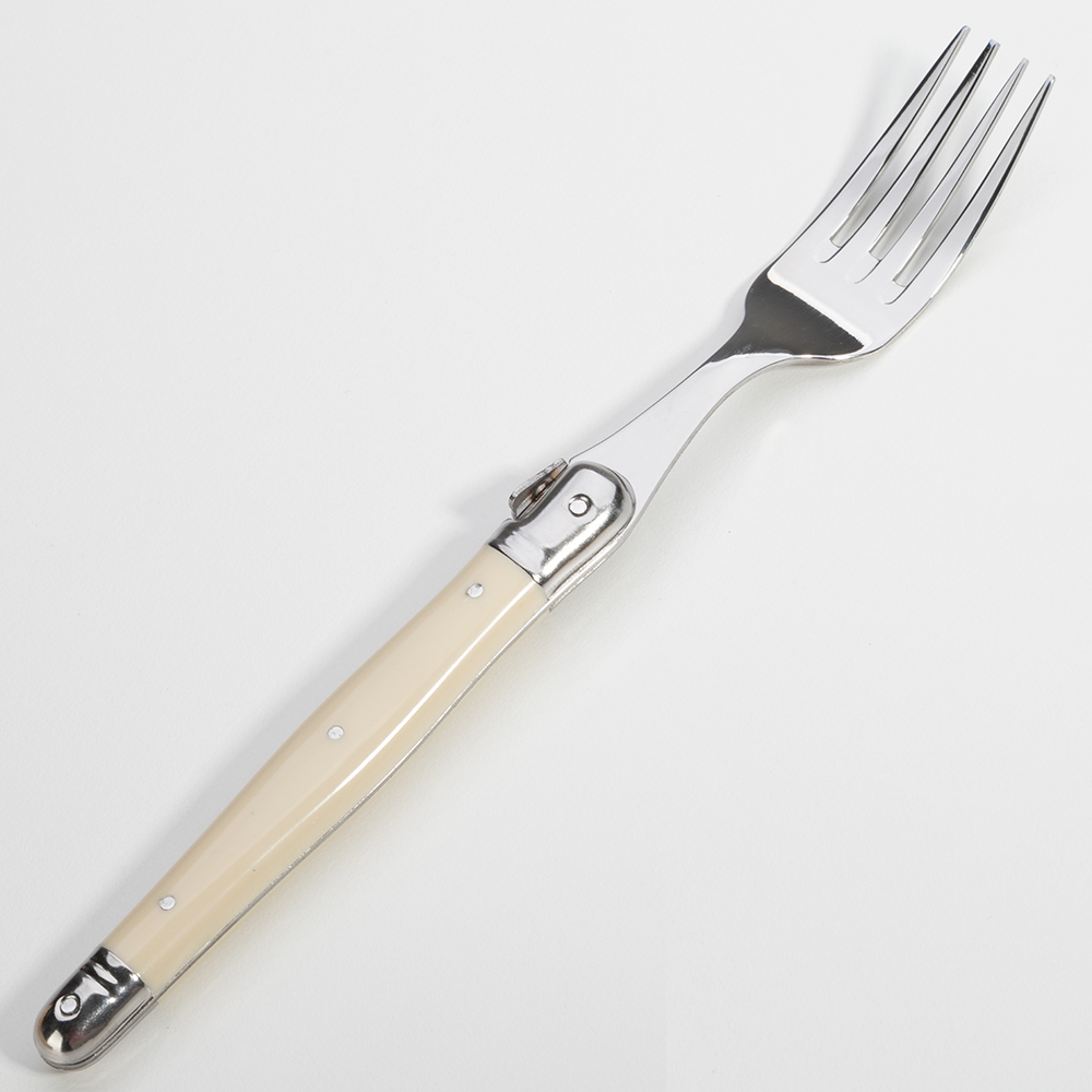 Laguiole Debutante Steak Fork Ivory Set 6pce Peter's of Kensington