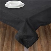 Rans - Hemstitch Tablecloth Black 150x300cm