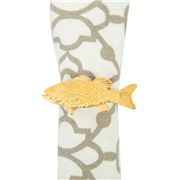 Peter's - Goldfish Napkin Ring Gold