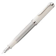 Pelikan - M405 Fountain Pen Extra Fine Nib Silver & White
