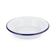 Falcon - Enamel Pie Dish White & Blue 14cm