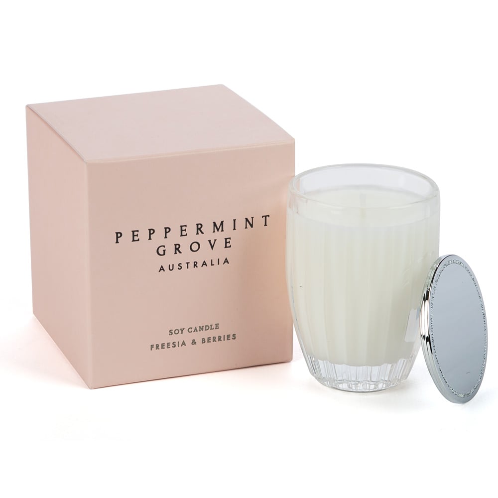 Peppermint Grove Freesia & Berries Small Candle 60g Peter's of