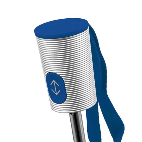 Clifton Silver Coated Windproof Umbrella Royal Blue - Peter's of Kensington