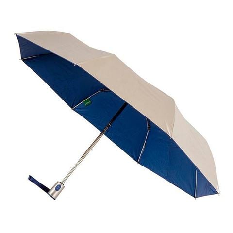 Clifton Silver Coated Windproof Umbrella Royal Blue - Peter's of Kensington