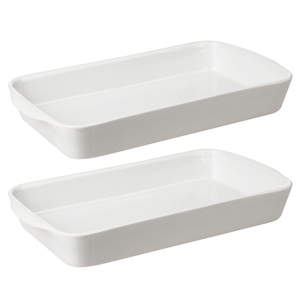 Pillivuyt Rectangular Roasting Dish Set 2pce Peter's of Kensington