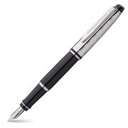 Waterman - Expert Deluxe Black Chrome Trim Fountain Pen