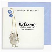 Affirmations - Welcome Little Star Greeting Card
