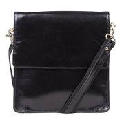 Condura - Leather Cross Body Handbag Black