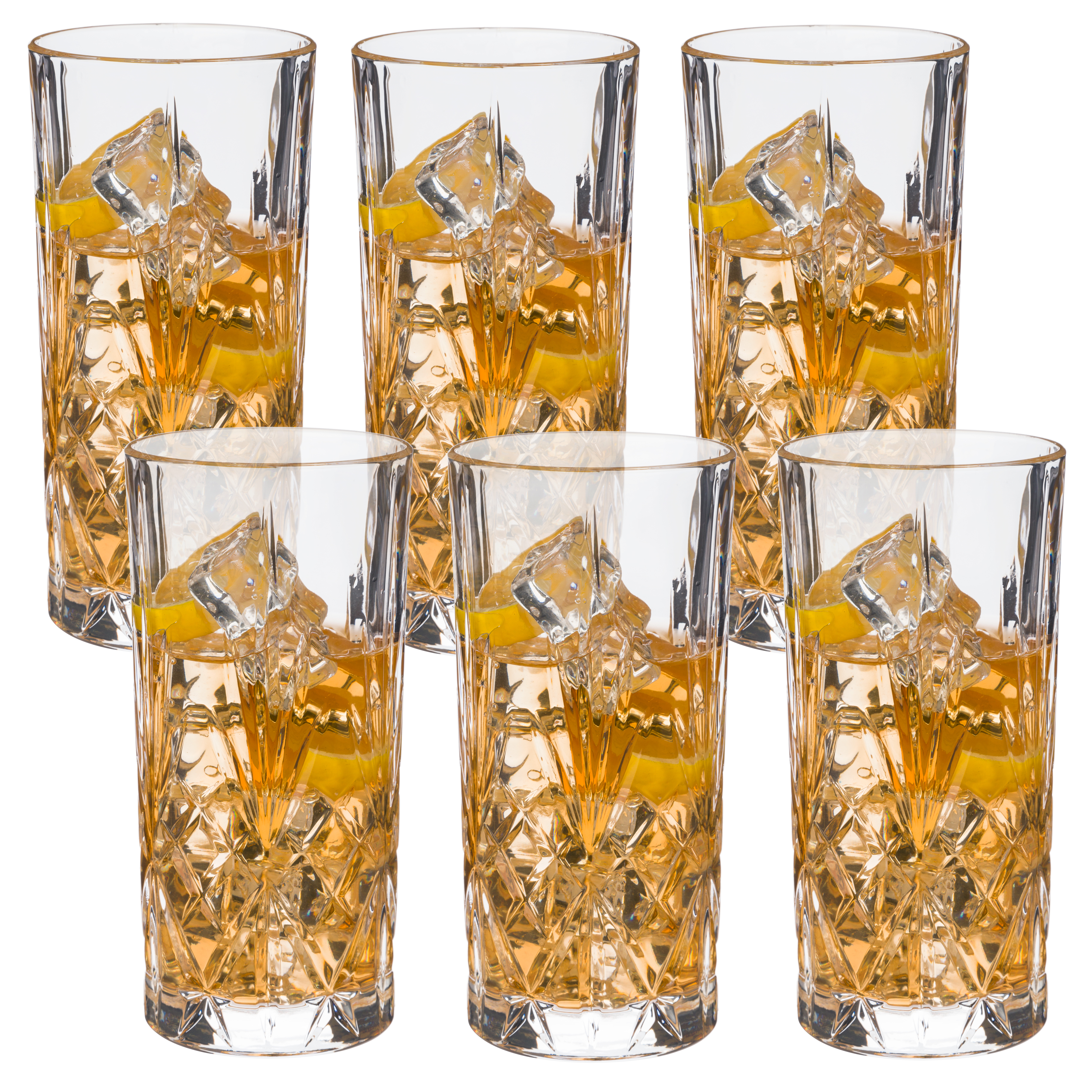 RCR Crystal Melodia Highball Tumbler Set 6pce 360ml Peter's of