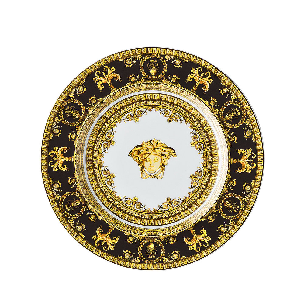Rosenthal Versace I Love Baroque Nero Plate 18cm Peter's of Kensington