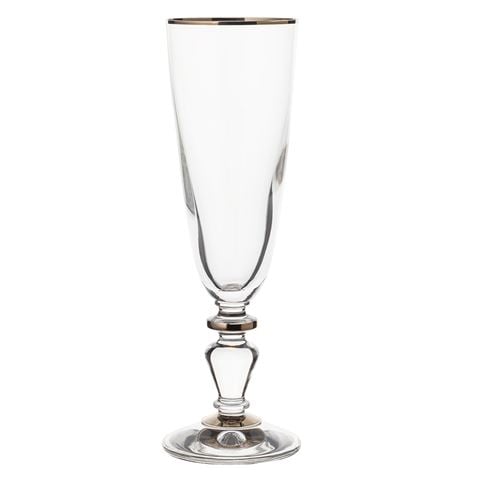Francalia Elysee Platinum Rim Champagne Set 4pce 170ml - Peter's of Kensington