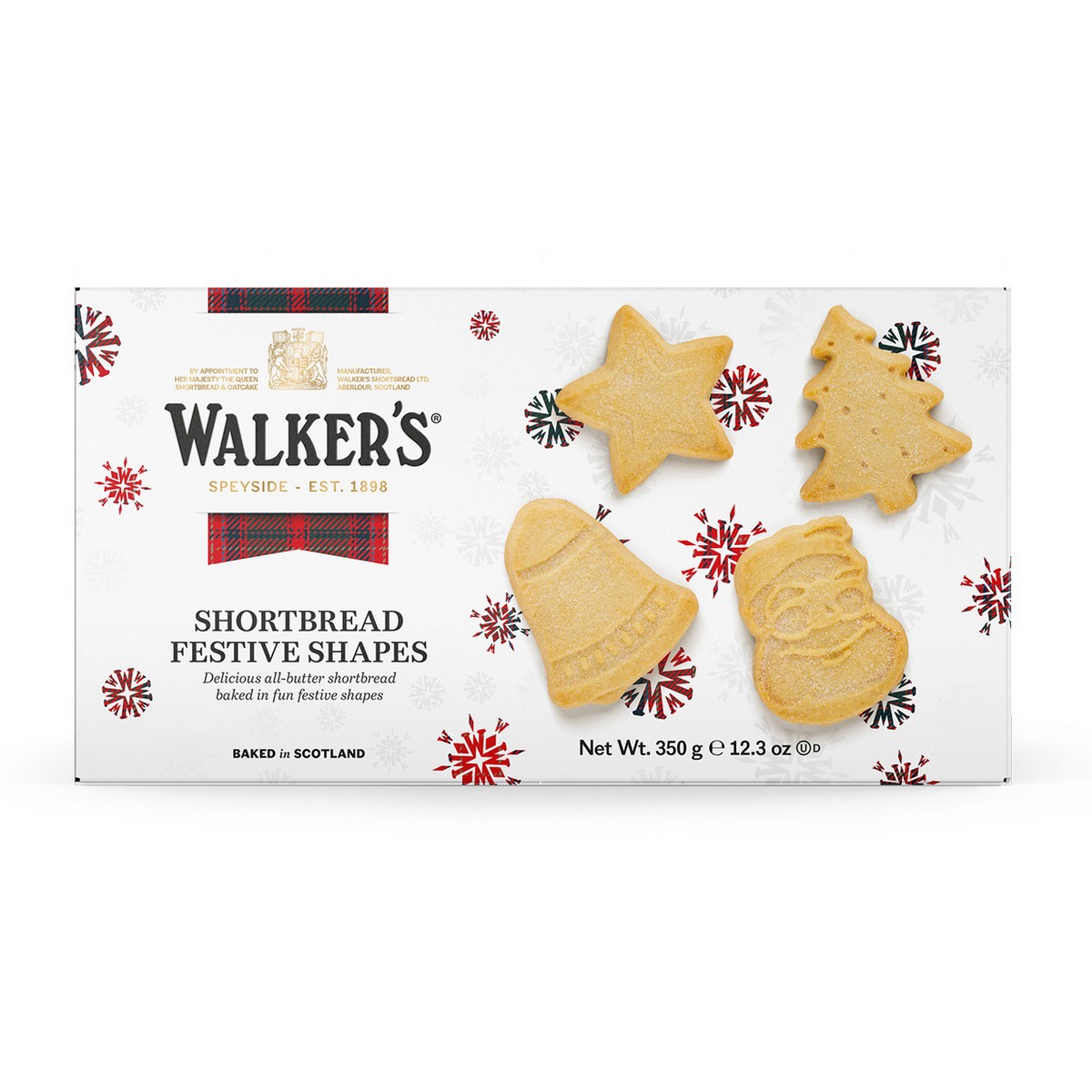 NEW Walkers Festive Shapes Shortbread 350g 39047015418 eBay