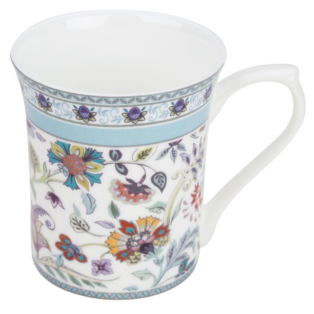 Queens - Antique Blue Floral Mug | Peter's of Kensington
