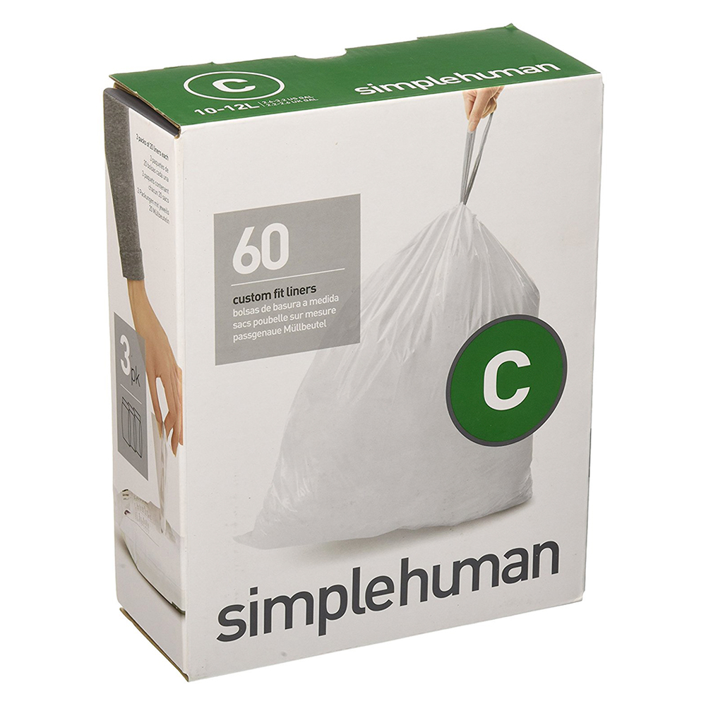 Simplehuman - Code C Custom Fit Liners 60pk | Peter's of Kensington