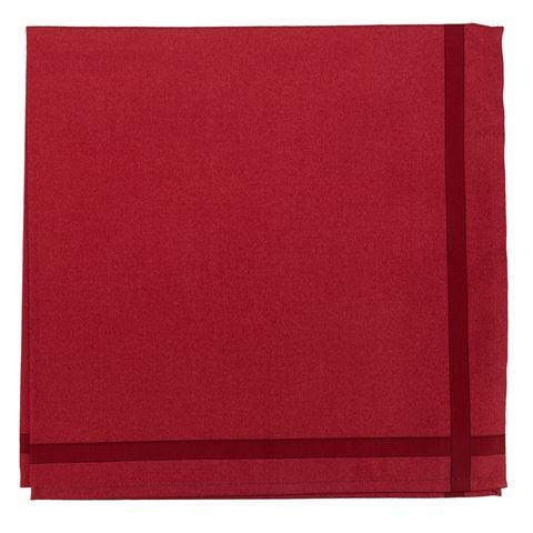 Beauville Satin Serviette Red & Carmine 52x52cm - Peter's of Kensington