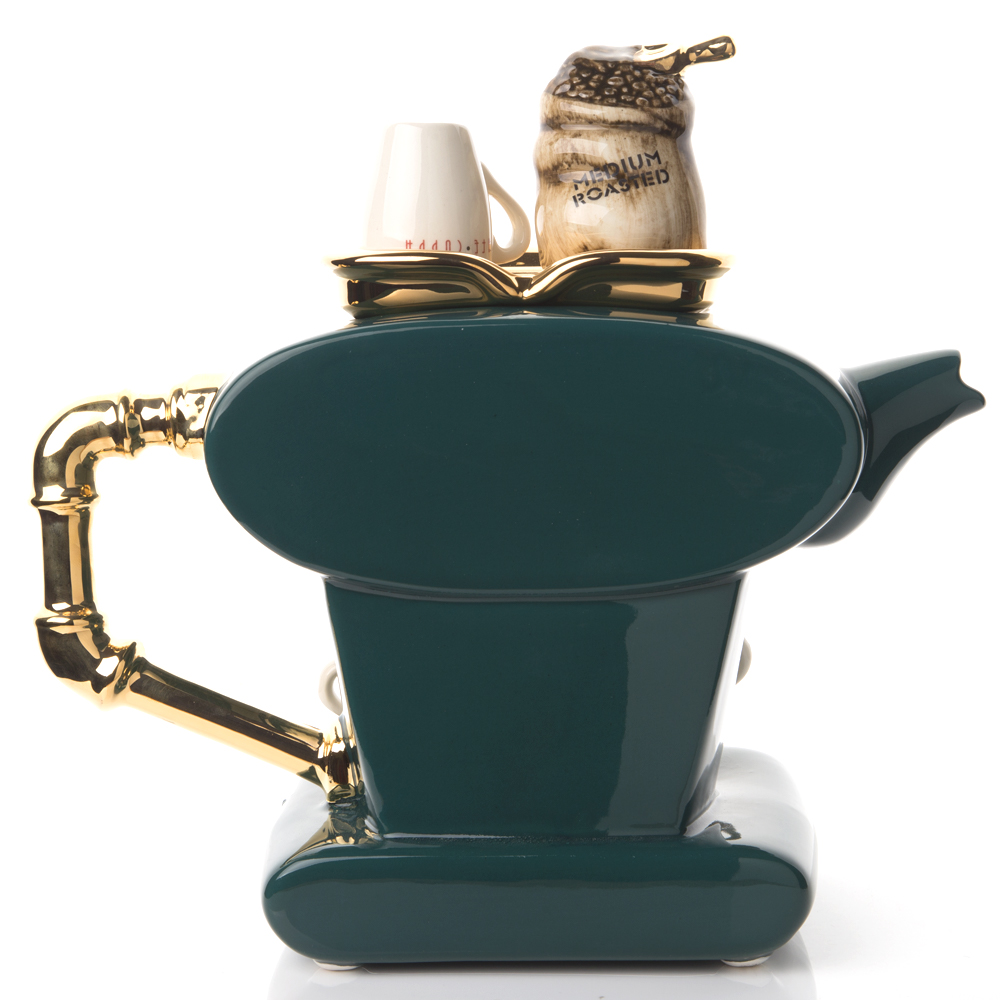 The Teapottery Teapot Double Espresso Green Peter's of Kensington