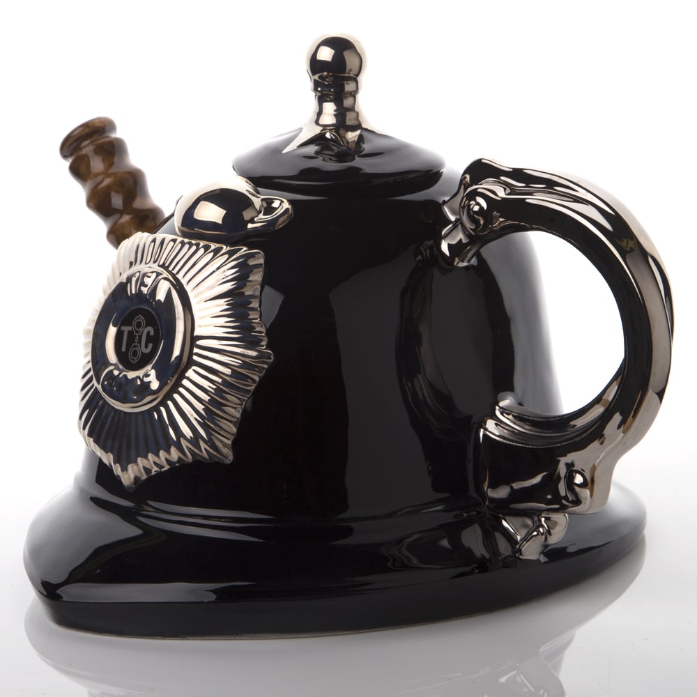 The Teapottery Teapot Police Helmet Peter's of Kensington