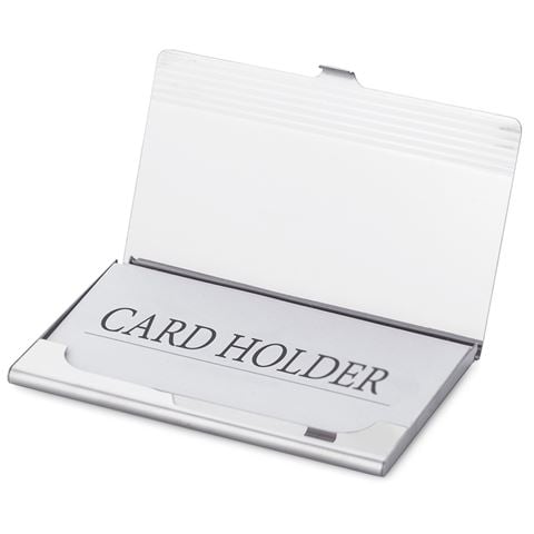 Onyx-Art Rugby Stainless Steel Business Card Holder - Peter's of Kensington