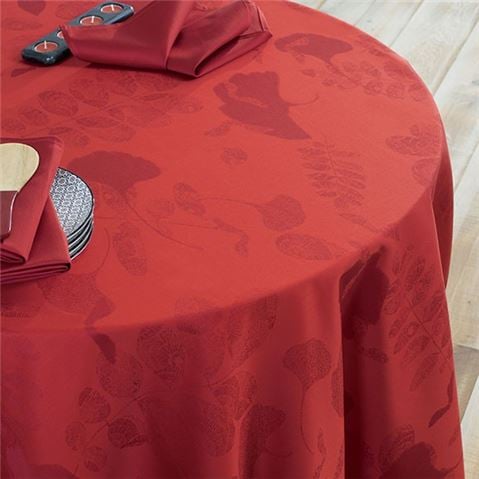 Garnier-Thiebaut Mille Feuilles Rouge Tablecloth 175x250cm - Peter's of Kensington