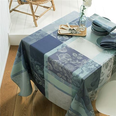 Garnier-Thiebaut Mille Fiori Givre Tablecloth 175x250cm - Peter's of Kensington