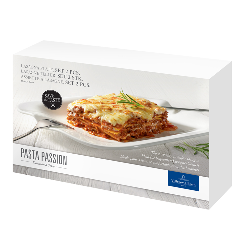 V&B - Pasta Passion Lasagne Plate Set 2pce | Peter's Of Kensington