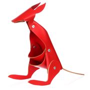 Vacavaliente - Recycled Leather Desk Accessory Kangaroo Red