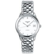 Longines - Flagship White Dial Diamonds S/Steel Watch